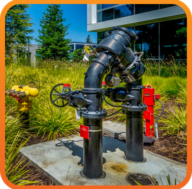 backflow access to commercial building