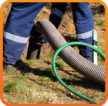 tech working on septic